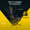 NPO GC2001YB 2D Kolçaklı,RGB Ledli,Boyun ve Sırt Destekli Gaming Oyuncu Koltuğu,Sarı-Siyah