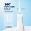 NPO Nicefeel FC5610 Şarjlı Taşınabilir Ağız Duşu 4 Modlu 280 ml IPX7 Diş Teli ve Protez Bakımı Beyaz