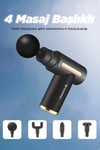 NPO NMJ6 4 Masaj Başlıklı 6 Seviyeli 3800RPM Type-C Taşınabilir Profesyonel Mini Masaj Tabancası