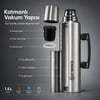 NPO NT01 1.5L Çift Katmanlı Vakum Teknolojili 24H Sıcak 48H Soğuk 72 Saat Buzlu Koruma Çelik Termos