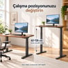 NPO STDM1723 180kg Çifit Motor 4cm/s 3 Hafızalı 62-126cm Yükseklik Elektrikli Ayarlı Masa İskeleti