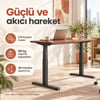 NPO STDM1723 180kg Çifit Motor 4cm/s 3 Hafızalı 62-126cm Yükseklik Elektrikli Ayarlı Masa İskeleti