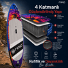 NPO Sunset Palm 320x81x15cm Şişme Premium SUP Paddle Board 148kg Kürek Pompa Çanta Koltuklu Full Set