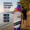 NPO Sunset Palm 320x81x15cm Şişme Premium SUP Paddle Board 148kg Kürek Pompa Çanta Koltuklu Full Set