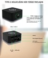NPO TCD-101 Mac Uyumlu  4k HDMI 3xUSB 45w PD Mini Docking Station
