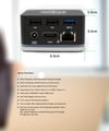 NPO TCD-101 Mac Uyumlu  4k HDMI 3xUSB 45w PD Mini Docking Station