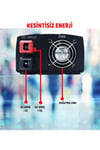 Obs-1206 12v-600w Tek Priz/led Göstergeli Tam Sinüs Invertör