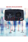 Obs-241k 24v-1000w Tek Priz/led Göstergeli Tam Sinüs Invertör