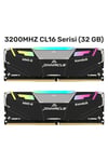 Pinnacle PKMD4U32C16CHB32G 32GB DDR4 3200Mhz 2Rx8 CL16 RGB Masaüstü Ram