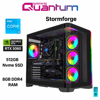 Quantum Stormforge i3-12100 8GB 512SSD RTX5060 FreeDOS Gaming Masaüstü Bilgisayar