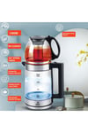 Raf R7898 Ledli 1500w 2litre Su Isıtıcı Cam Kettle Süzgeçli Cam Çay Demliği