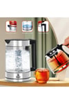 Raf R7898 Ledli 1500w 2litre Su Isıtıcı Cam Kettle Süzgeçli Cam Çay Demliği