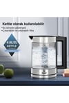 Raf R7898 Ledli 1500w 2litre Su Isıtıcı Cam Kettle Süzgeçli Cam Çay Demliği
