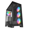 Rampage HYDRA V2 4*ARGB Fan+Hub Temperli Cam E-ATX Exclusive Siyah Oyuncu Kasası