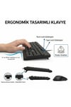 SPT6234 Kablolu Türkçe Q Klavye ve Mouse Seti Siyah