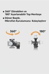 STD131B Stüdyo Tasarım Kablo Yönetimli Amortisörlü Profesyonel Yayıncı Mikrofon Kolu