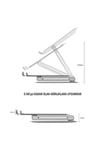 Std6081s Açı Ayarlı Ergonomik Macbook Özel 11