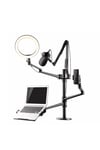 Sttf7095b Notebook Stand,ring Işık,mikrofon,tablet/telefon Tutucu 6 In 1 Canlı Yayın Twitch Seti