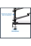 Sttf7095b Notebook Stand,ring Işık,mikrofon,tablet/telefon Tutucu 6 In 1 Canlı Yayın Twitch Seti