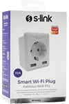 Swapp SL-04 10A Akım Korumalı Akıllı Priz 2 USB 2.4 Ghz Wifi TUYA Destekli