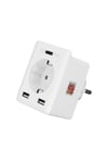 Swapp SL-04 10A Akım Korumalı Akıllı Priz 2 USB 2.4 Ghz Wifi TUYA Destekli