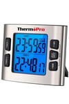 Thermopro Tm02 Mutfak, Spor, Ders Için Alarmlı, Işıklı, Çift Geri Sayımlı Kronometre Ve Dijital