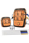 Thermopro Tp27c Alarmlı, Işıklı, Kablosuz 150m Menzilli Ve 4 Problu Profesyonel Frın Termometres