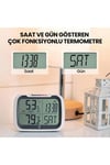 Thermopro Tp393 Appli Saatli Limit Aşım Uyarılı Iç Mekan Sıcaklık Ve Nem Ölçer Termometre