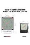Thermopro Tp52 Konfor Göstergesi Kadranlı Iç Mekan Dijital Sıcaklık Ve Nem Ölçer Termometre