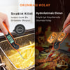 Thermopro TP605W Katlanabilir Problu Profesyonel Gıda Pişirme Termometresi-Turuncu