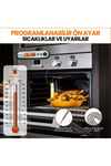 Thermopro Tp610 Su Geçirmez, Dijital Ve Işıklı Çift Problu Katlanabilir Profesyonel Gıda Termome