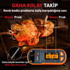 Thermopro TP972 Şarjlı 182m Kablosuz Alarmlı 2Problu Telefon Kontrollü Profesyonel Gıda Termometresi