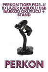 TIGER PS23-U 1D LAZER KABLOLU USB BARKOD OKUYUCU + STAND