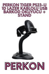 TIGER PS23-U 1D LAZER KABLOLU USB BARKOD OKUYUCU + STAND