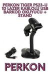 TIGER PS23-U 1D LAZER KABLOLU USB BARKOD OKUYUCU + STAND