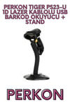 TIGER PS23-U 1D LAZER KABLOLU USB BARKOD OKUYUCU + STAND
