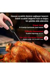 TP01HW LED Ekran Daldırma/Saplama Gıda Pişirme Termometresi-Siyah