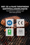 Tp07c Alarmlı, Aydınlatmalı Ve Kablosuz 150m Menzilli Profesyonel Gıda Pişirme Termome