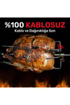 TP961 Şarjlı 150m Kablosuz Alarmlı 1Problu Telefon Kontrollü Profesyonel Gıda Termometresi