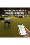 TP961 Şarjlı 150m Kablosuz Alarmlı 1Problu Telefon Kontrollü Profesyonel Gıda Termometresi