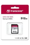 Ts512gsdc300s 512gb Sdxc/sdhc Uhs-ı U3 Sd Hafıza Kartı