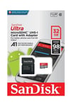 Ultra Micro SDXC UHS-I 98MB/S Hafıza Kartı  32  GB SDSQUAR-032G-GN6MA