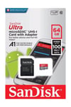 Ultra Micro SDXC UHS-I 98MB/S Hafıza Kartı  64 GB SDSQUAR-064G-GN6MA