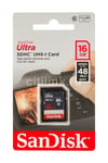 Ultra SDHC 48MB/s Class 10 UHS-I Hafıza Kartı 16  GB SDSDUNB-016G-GN3IN