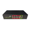 Uranium PoE-8002-96W 8 Port Switch - 96W PoE Desteği, 250m Extend Modu