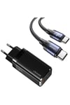 Us-cc110b 65w Gan Şarj Başlığı + Us-sj524 100w Type-c Çipli, Notebook Şarjı Ve Hızlı Şarj Kiti