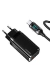 Us-cc110b 65w Gan Şarj Başlığı + Us-sj546 100w Type-c Göstergeli, Notebook Şarjı Ve Hızlı Şarj