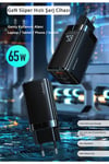 Us-cc110w T33 65w Qc+pd 2type-c+1usb Mini Gan Hızlı Şarj Başlığı-beyaz