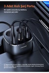 Us-cc151 Dijital Göstergeli 2x30w Usb+1x65w Pd+2x60w Çakmaklık 245w Araç Hızlı Şarj Organizeri