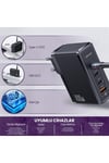 Us-cc163 T50 100w Qc+pd 4 Port (3type-c+1usb) Gan Hızlı Şarj Başlığı-siyah